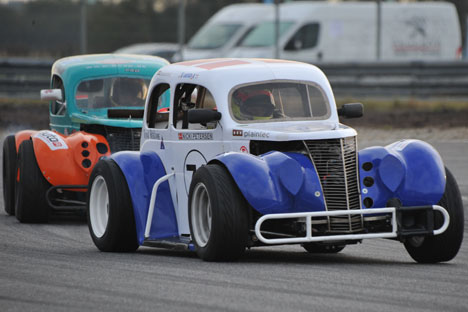 Jason Watt kaster sig til næste år over Legend Car Cuppen
(Foto: Morten Alstrup)